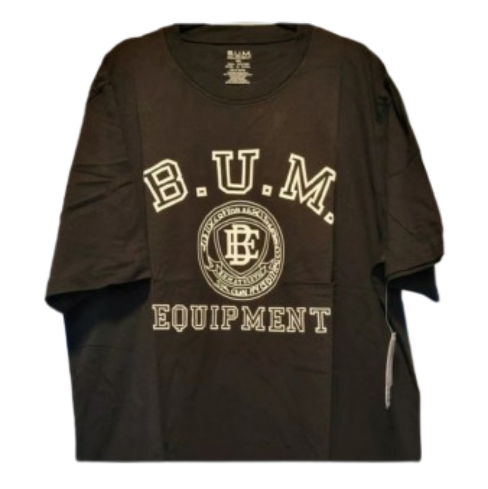 B.U.M Equipment Black Men's classic logo T-shirt  Size XL